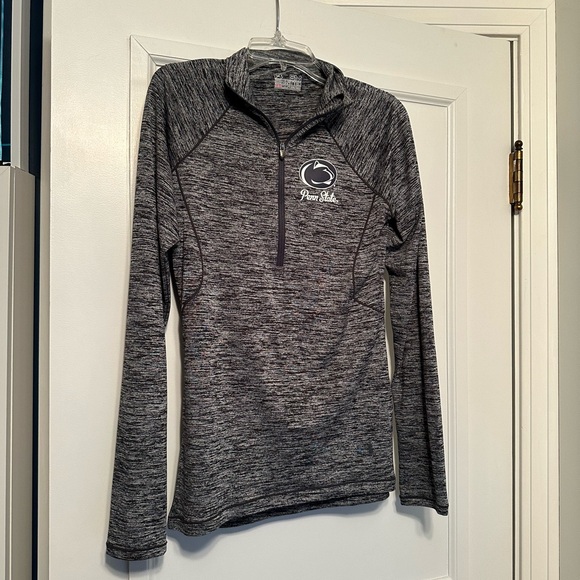 Under Armour Penn State Gray Semi-Fitted Quarter Zip, Size Small, Gently Worn - Picture 1 of 4